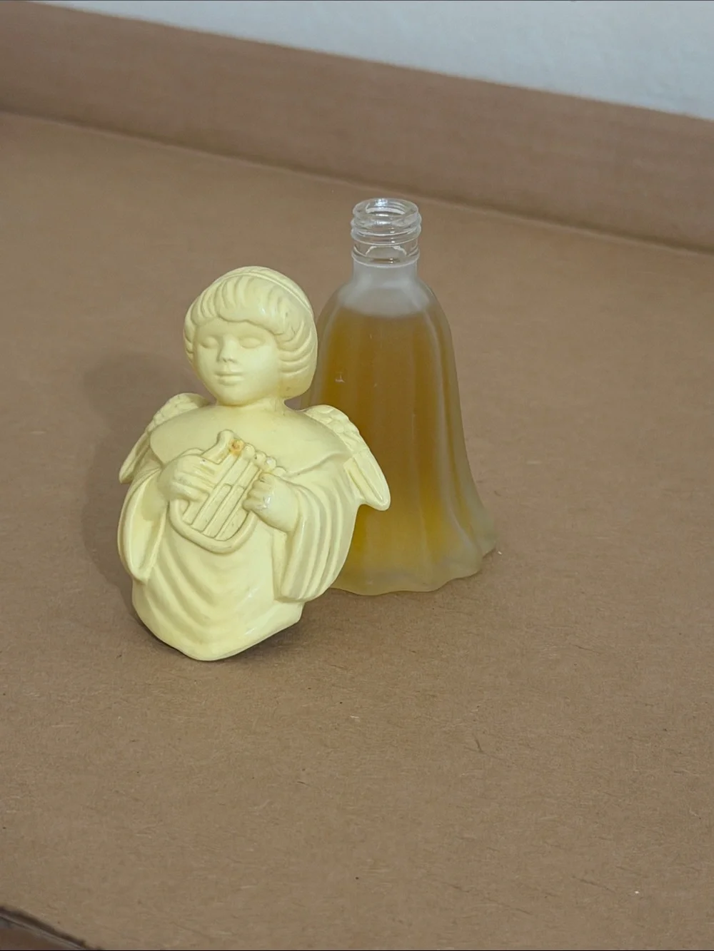 Avon vintage “Here’s My Heart” cologne Angel bottle.